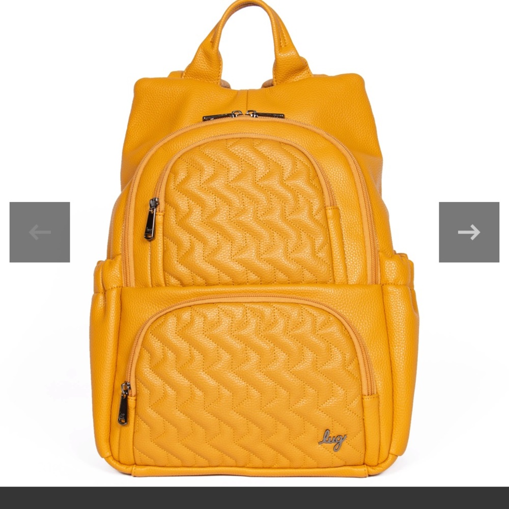 Lug Hatchback VL Backpack Amber Yellow NWOT